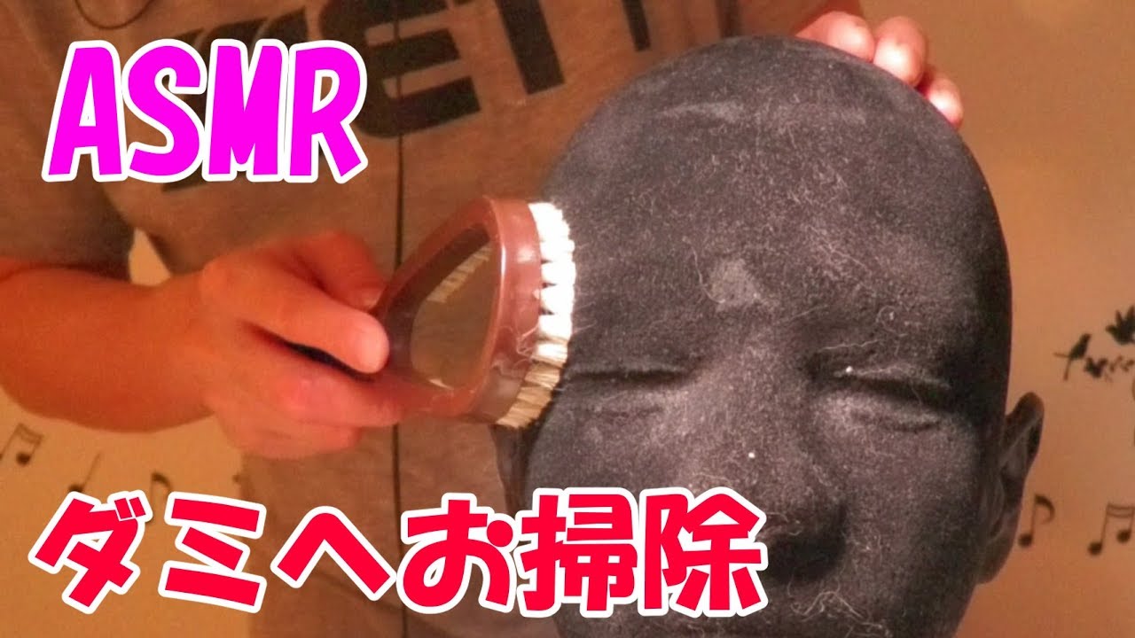 (ASMR) ダミーヘッドをお掃除してみた (No talking)