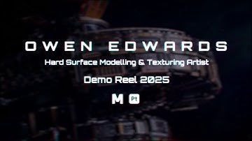 3D Modelling & Texturing Demo Reel 2025 | Hard Surface Sci-Fi Space Station