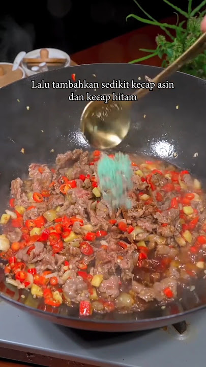 Cara masak tumis daging sapi ala Chinese style resep tumis daging sapi ala Chinese #food #shorts