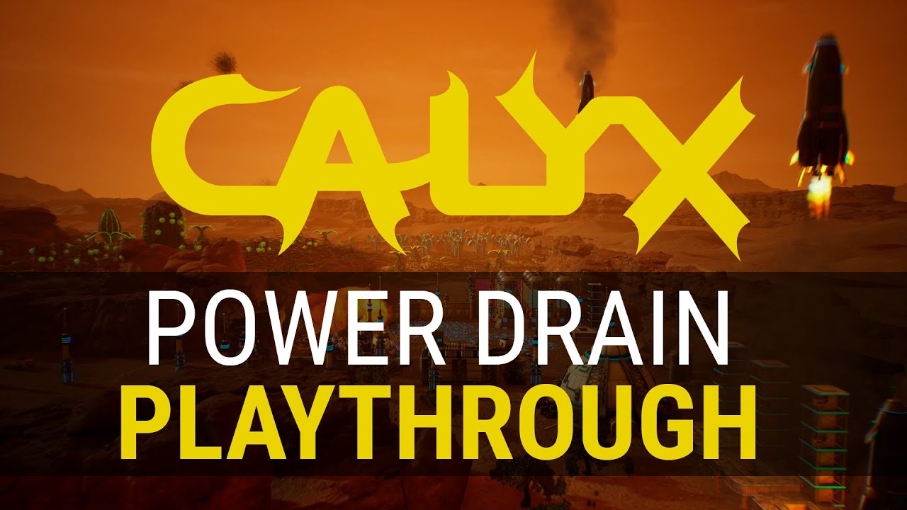 Calyx Demo v3 | Power Drain gameplay. Our PC RTS & Base Builder where you battle giant alien plants!