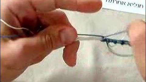 Rambam (Last Hulya) Tekhelet Tying Method