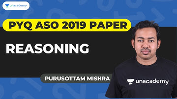 Reasoning | Previous Year ASO 2019 Question Paper | PURUSOTTAM MISHRA