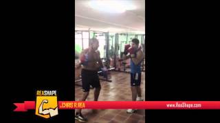 Spain: Coaching Boxing Pads Workout #3 with Chris R. Rea from ReaShape