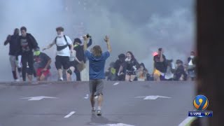 Protester files formal complaint after video shows CMPD bombarding marchers