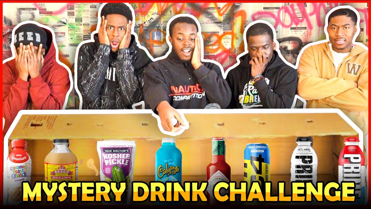 We did the MYSTERY Drink Challenge!! | Don't choose WRONG! Who will win ...