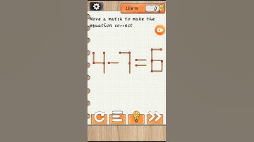 Brain Surfing level 94 Move a match to make the equation correct.walkthrough