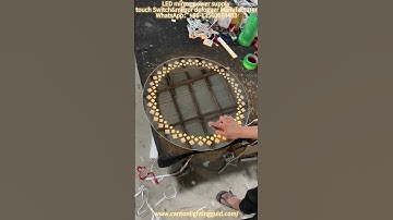 How to diy led vanity mirror with lights at home. #manufacturer #mirror #touchswitch #touchsensor