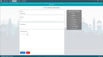 Aplikasi Desktop Manajemen Zakat