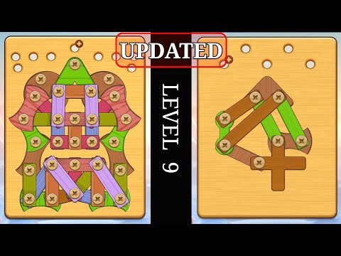 WOOD NUTS & BOLTS PUZZLE LEVEL 9 - UPDATED