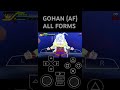 Gohan AF All Forms DBZ TENKAICHI TAG TEAM