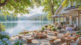 Calm Morning Summer Garden With Lakeside🌿Soft Piano Music For Deep Focus, Study screenshot 5
