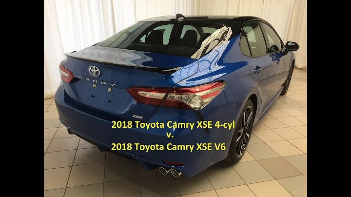 2018 Toyota Camry XSE 4-cyl vs V6 Video