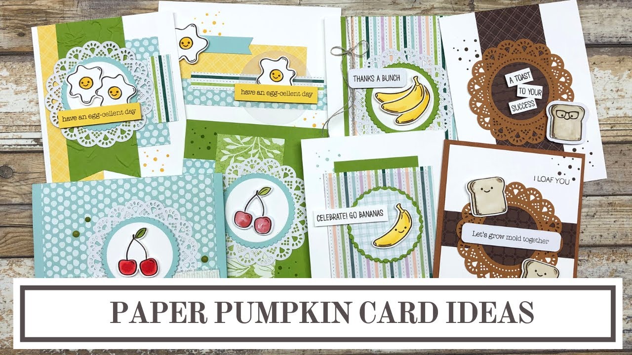 Paper Pumpkin December 2021 | 8 Lots of Pun Alternate Card Ideas - YouTube