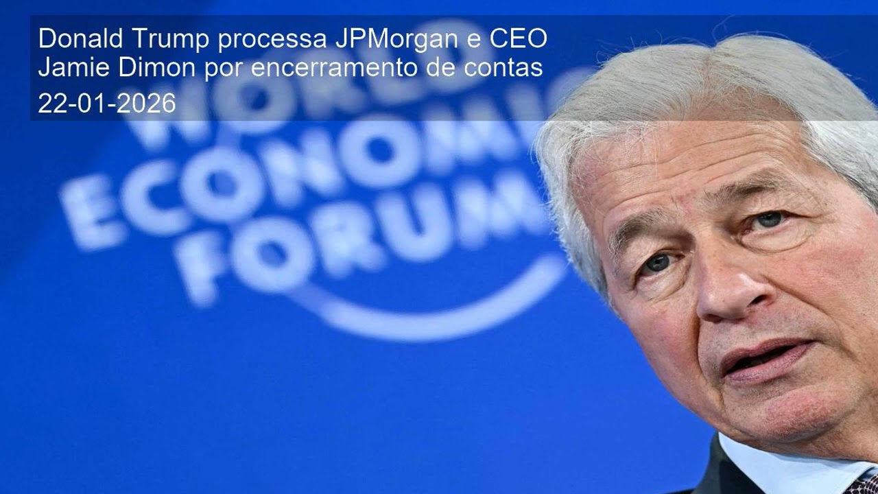 Donald Trump processa JPMorgan e CEO Jamie Dimon por encerramento de contas