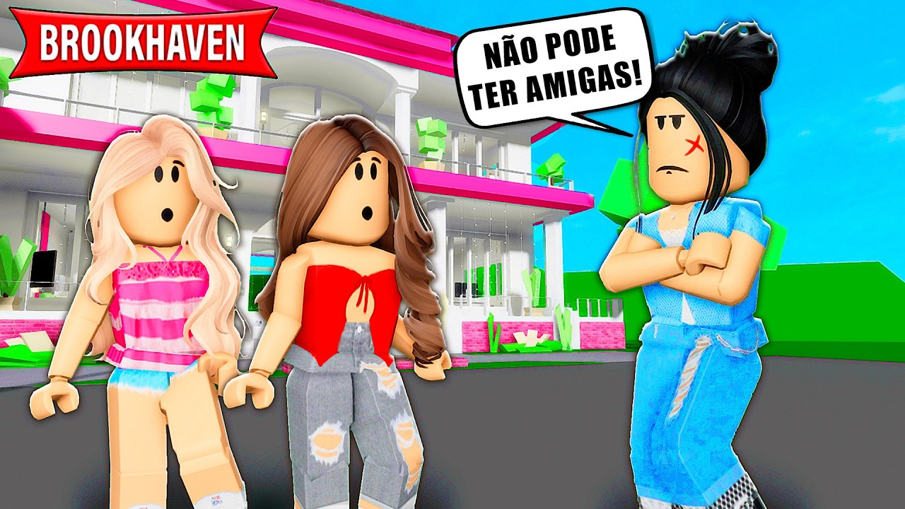 A MADRASTA NÃO DEIXAVA A MENINA TER AMIGOS | Historinhas Brookhaven RP | Roblox