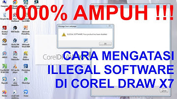 100% AMPUH cara mengatasi Corel Draw ILLEGAL SOFTWARE #coreldrawtutorial #coreldraw