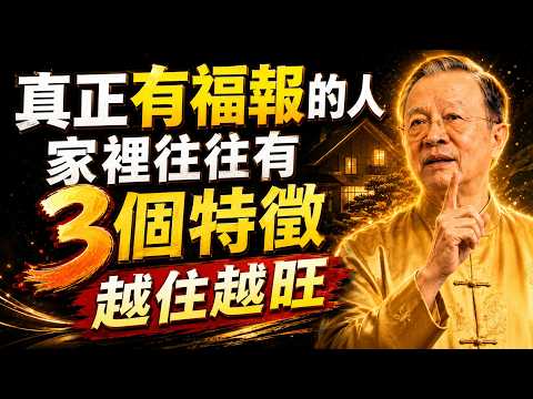 真正有福報的人，家裡往往有這3個特徵，越住越旺