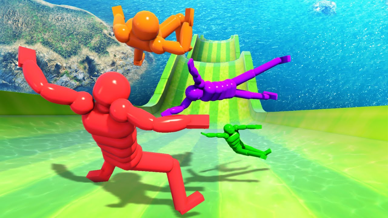 Euphoria Dude Epic Waterslide Ragdolling in Grand Theft Auto 5 (part II)