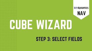 NAV Wizard -  Step 3  - Select fields