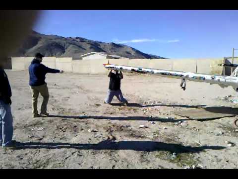 Man pulls plane down