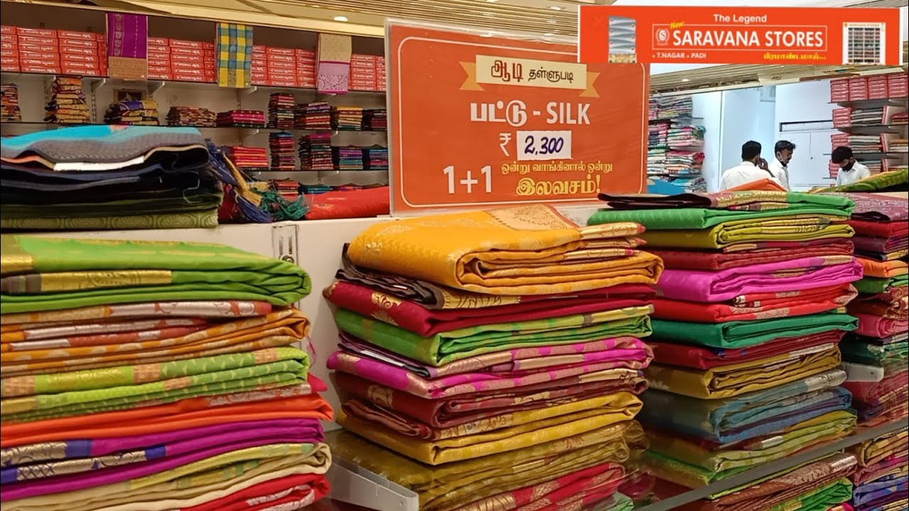 Padi Saravana Stores Buy 1 Get 1 Samudrika Silk Sarees Semi Mysore Silk Sarees Fancy Cottons Rs.315