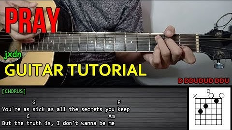 jxdn - PRAY | Guitar Tutorial | TABS | LYRICS and CHORDS