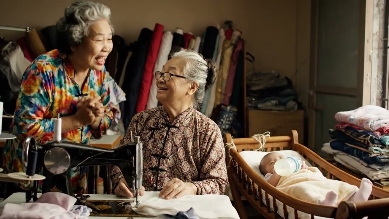 AI အဖွား စက်ချုပ်နေ ပုံ