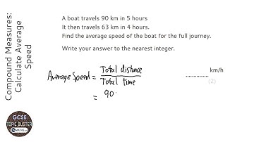 Compound Measures: Calculate Average Speed (Grade 3) - OnMaths GCSE Maths Revision