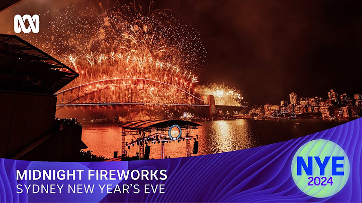 Sydney Midnight Fireworks | New Year's Eve 2024 | ABC iview