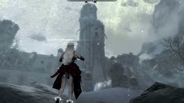 Skyrim SSE Bard Violin At High Hrothgar