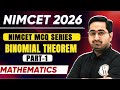 NIMCET 2026 | NIMCET MCQ Series: Binomial Theorem By Keshav Sir Part 01 #nimcet2026 #nimcet