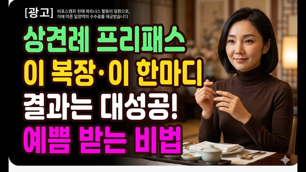 상견례 준비, 이것만 지키면 100% 성공! #상견례패션 #부모님코디 #중년패션