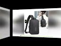 Anti-theft Combination Lock Chest Packs With USB Charging Port Fashion Business Men's Crossbody Bag