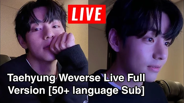 ⭐🔴 Kim Taehyung 태형 Goes Live! Full BTS V Weverse Live Subtitles, Taehyung Live Today Full