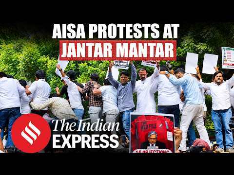 Student Body AISA Held A Protest At Jantar Mantar Against The CEC