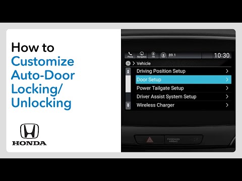 How to Customize Auto-Door Locking and Unlocking