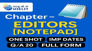  Editors - M2  R 5  | Complete Guide (Notepad / Vs Code ) M2 R5 l O Level 