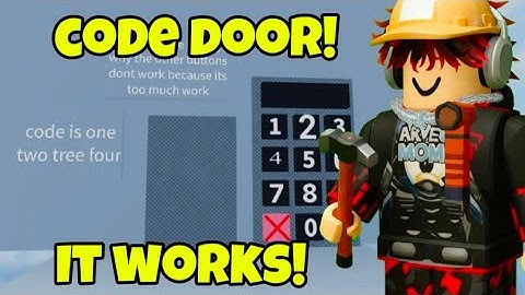 A code door I made (in obby creator)