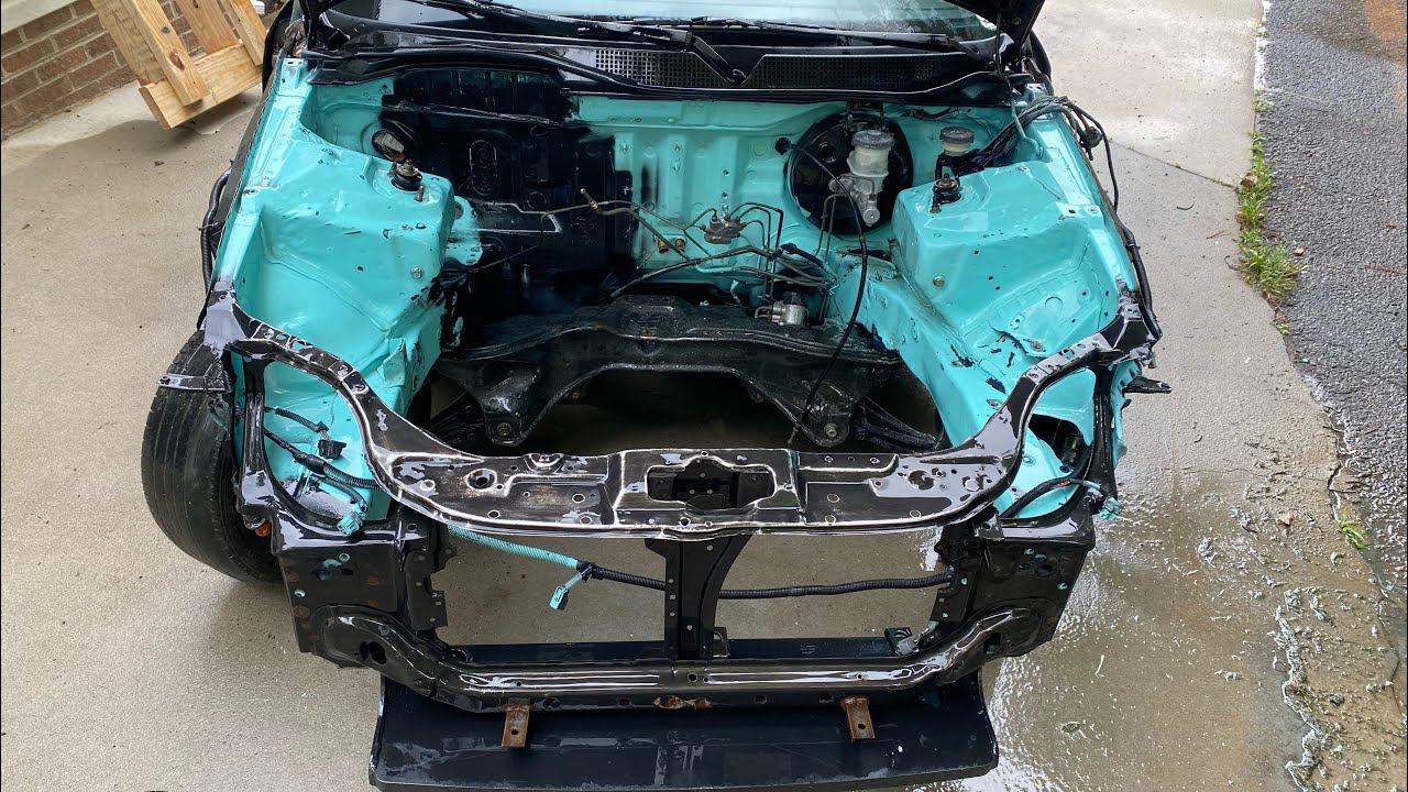 RustOleum BedLiner Engine Bay F22 Camshaft & Pistons YouTube