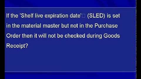 SAP MM purchase order interview questions