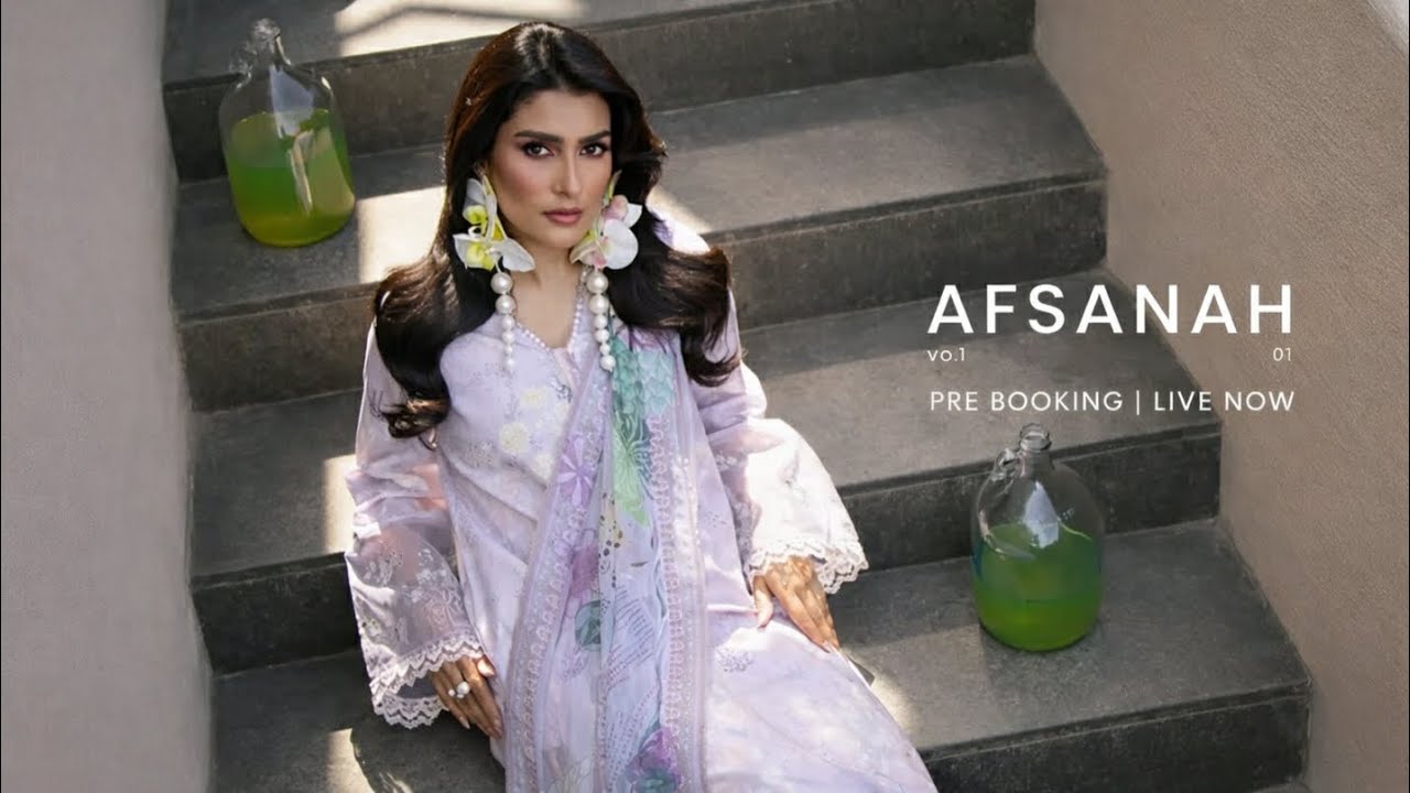 Seran Afsanah Summer Lawn Unstitched Collection 2026 | Seran New Summer Lawn Collection 2026
