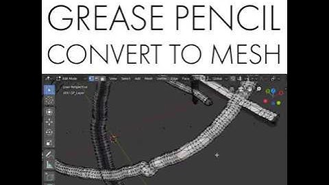Daily Blender Tip 99 - Drawing In 3D With Grease Pencil And Converting To Mesh