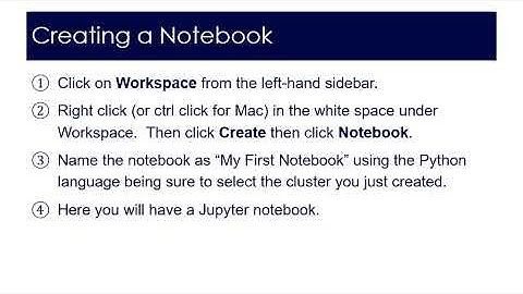 Getting Started in DataBricks with Jupyter Notebooks