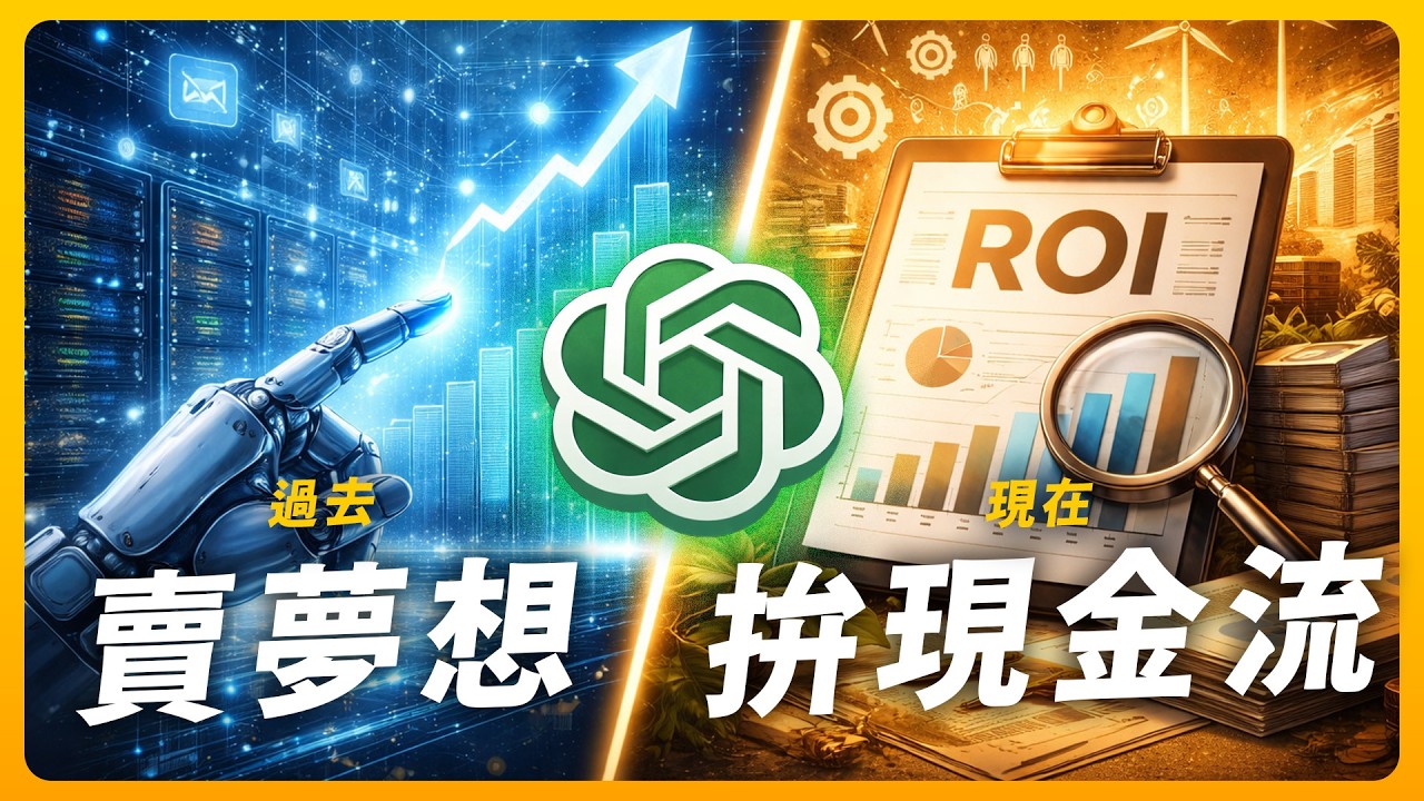 AI 夢醒時分！OpenAI 也要播廣告？2026 投資新規則：不看「潛力」看「現金」！