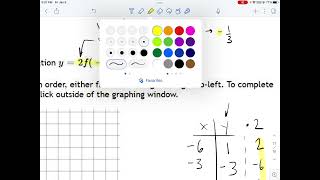 Details SM2 8.2-6: Vertical and Horizontal Dilations and Reflections on a Non-Parent Function Graph Update