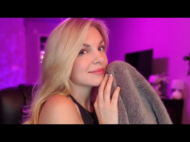 ASMR towel sounds for deep sleep (Rain, thunder, wind, ocean) 🌧💤