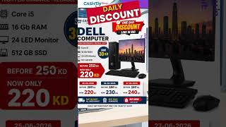 Dell Computer core i5, 61 Gb, led 24 inch daily offer buy on cashtly,