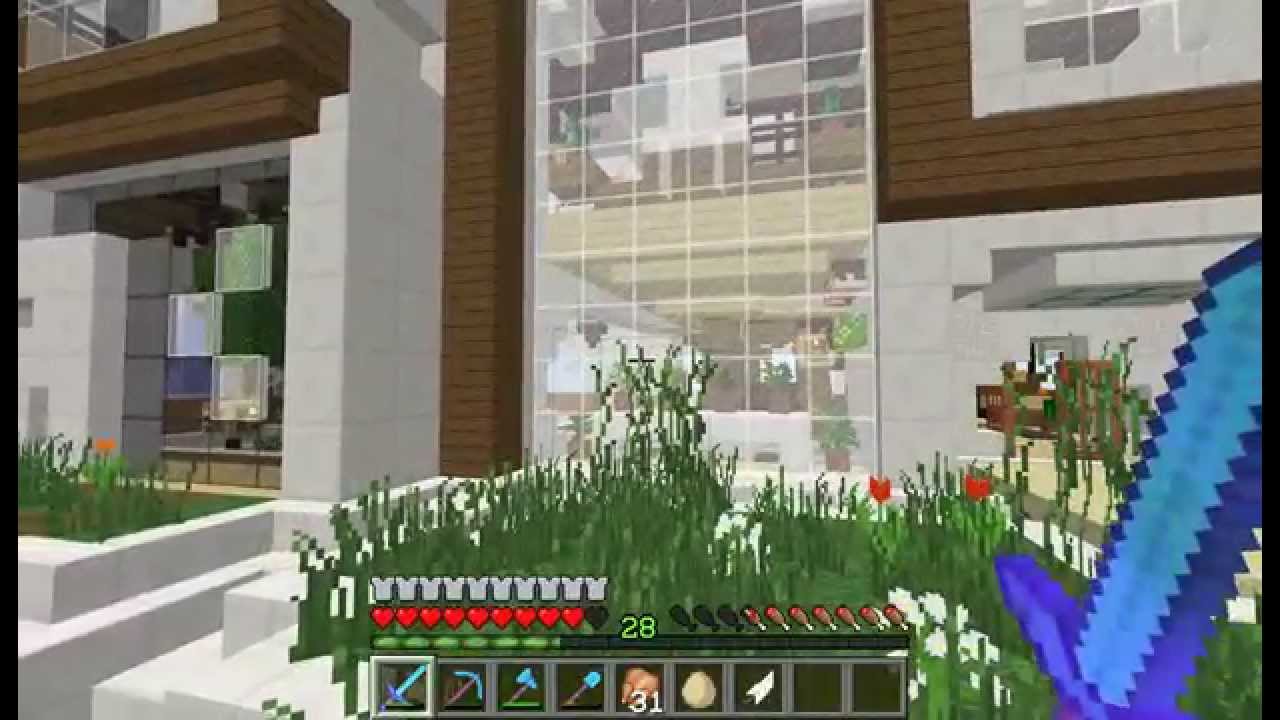 Minecraft peace and cube ep 21 la maison moderne dégueulasse ...
