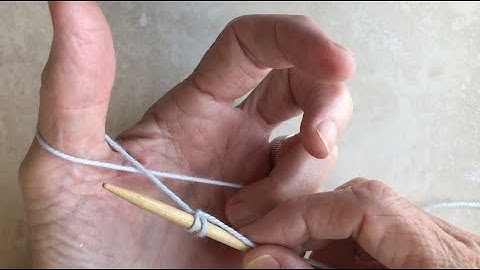 Long Tail Cast On Thumb Method