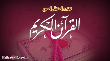 تلاوة عطرة من الذكر الحكيم تنيري بيها فؤادك و بيتك